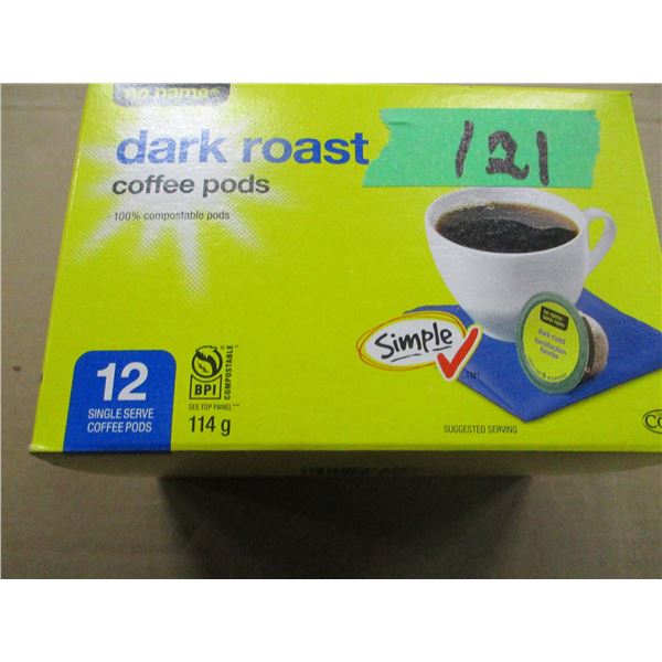 SHELF PULLS (AS IS):  NN DARK ROAST COFFEE PODS (12) - BOX