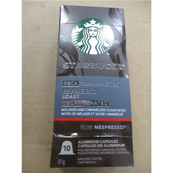 SHELF PULLS (AS IS):  STARBUCKS EXPRESS ROAST (10 CAPSULES) - BOX