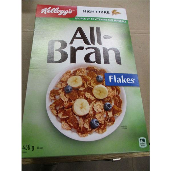 SHELF PULLS (AS IS):  KELLOGS ALL BRAN FLAKE CEREAL (450 G) - BOX