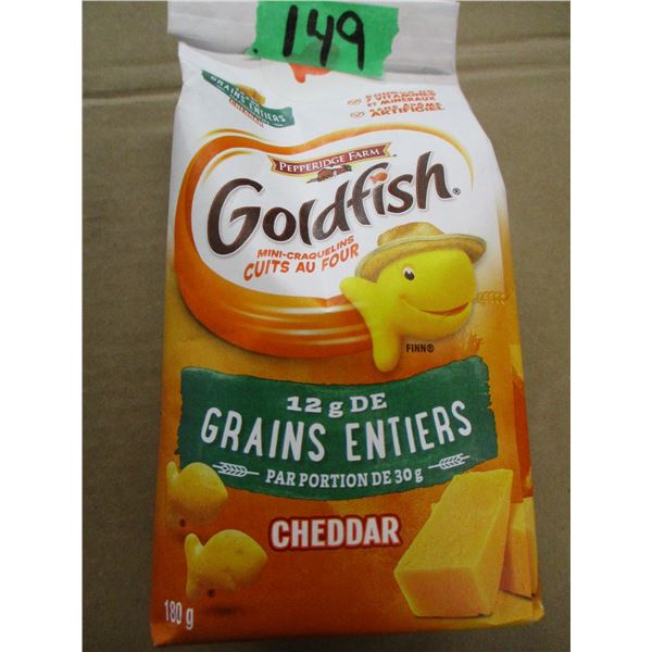 SHELF PULLS (AS IS):  GOLD FISH CRACKERS (180 G) - PKG