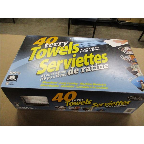 TERRY TOWELS (40) - BOX