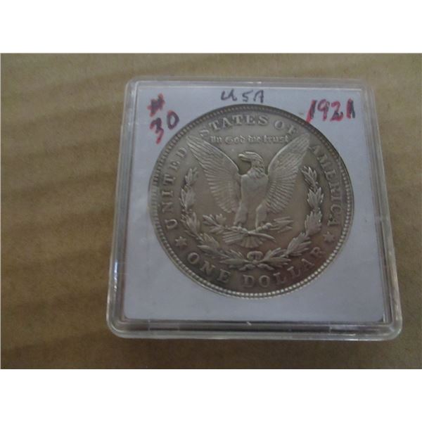1921 USA MORGAN SILVER DOLLAR