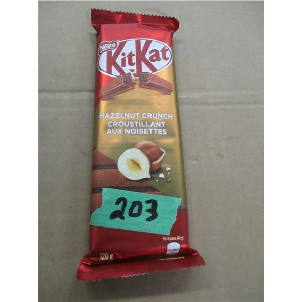 SHELF PULLS (AS IS):  KIT KAT HAZELNUT CRUNCH BAR (120G)