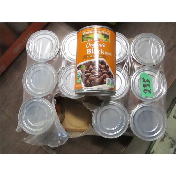 FREIGHT DAMAGE (AS IS):  BLACK BEANS (12 CANS) - CASE