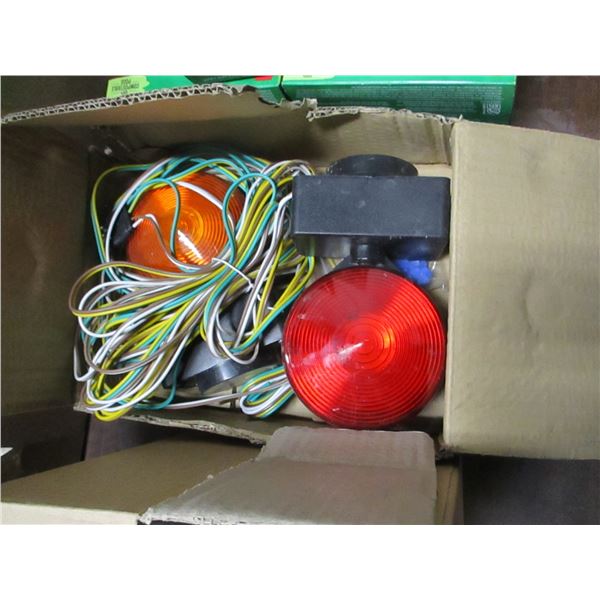 FREIGHT DAMAGE (AS IS):  SET OF MAGNETIC TRAILER LIGHTS