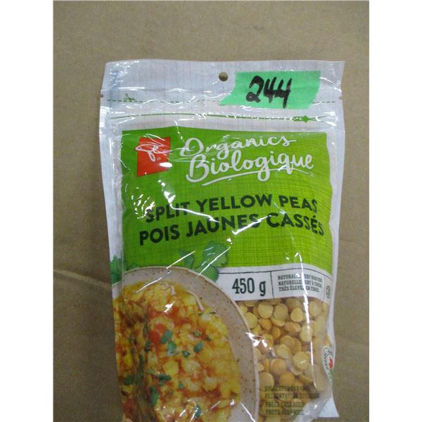 SHELF PULLS (AS IS):  SPLIT YELLOW PEAS (450 G) - BAG