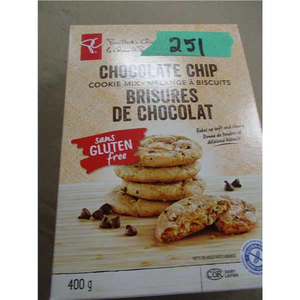 SHELF PULLS (AS IS):  CHOCOLATE CHIP COOKIE MIX (400G) - BOX