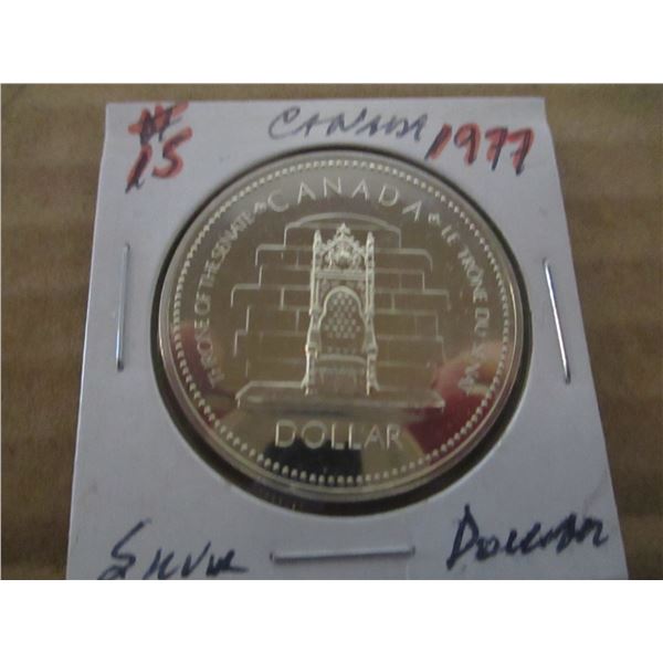 1977 PROOF PARLIAMENTARY CANADA SILVER DOLLAR