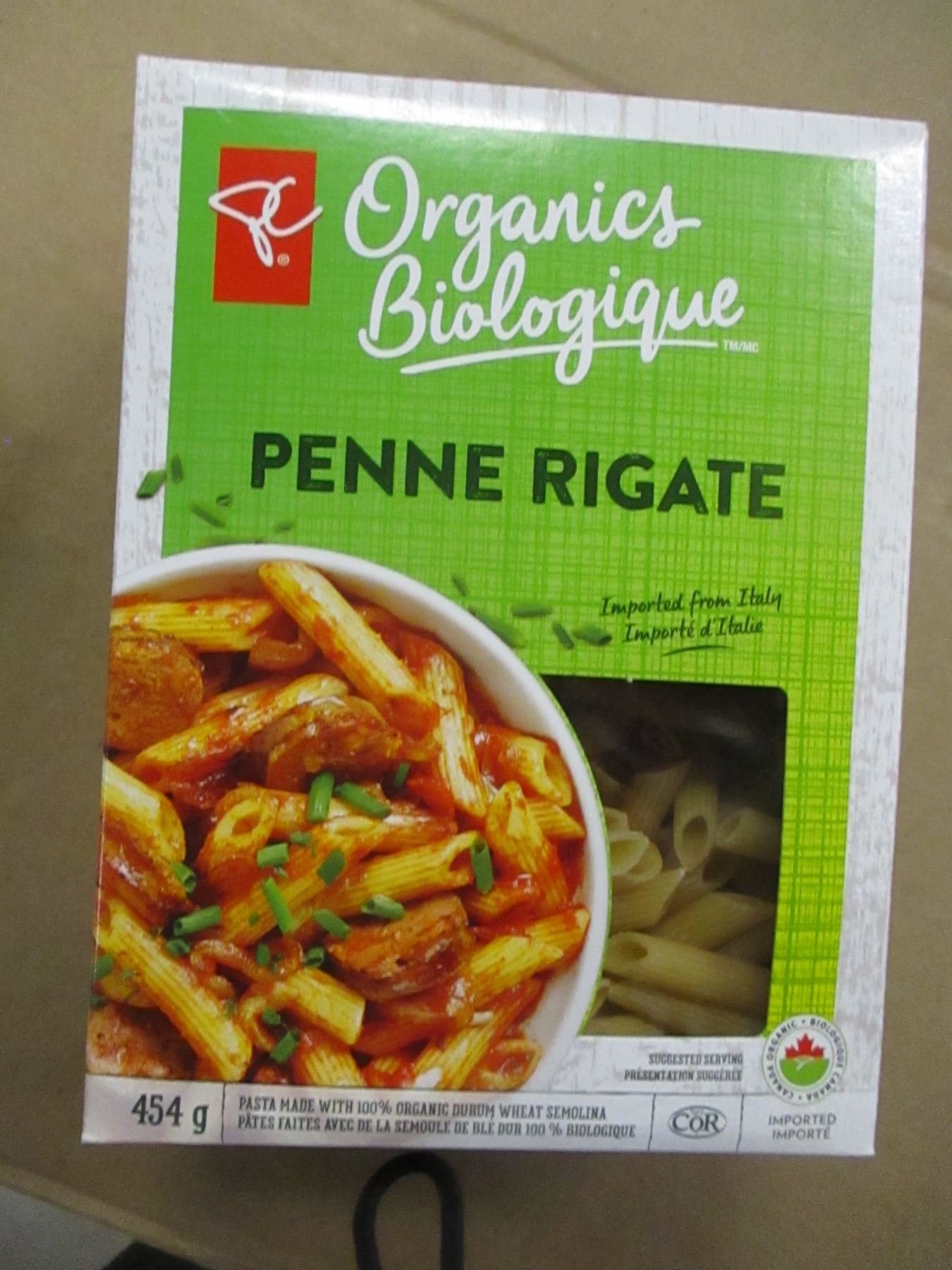 SHELF PULLS (AS IS): PENNE RIGATE PASTA (454 G) - BOX