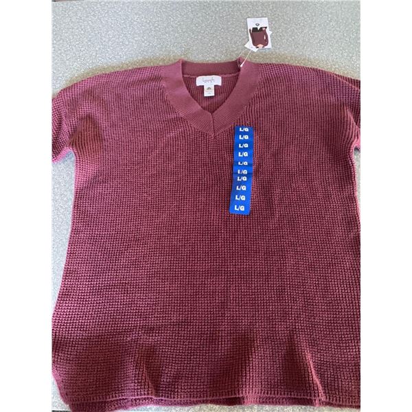 Kersh Ladies Long Sleeve Wool Top Size L