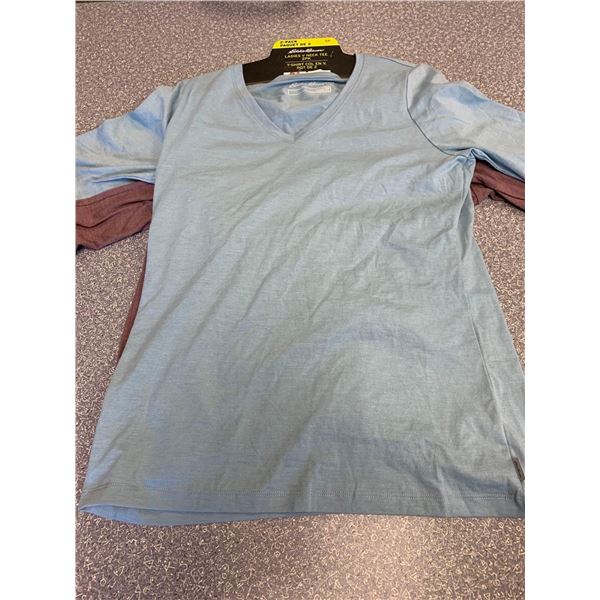 eddie bauer ladies v neck tee 2 pack size S