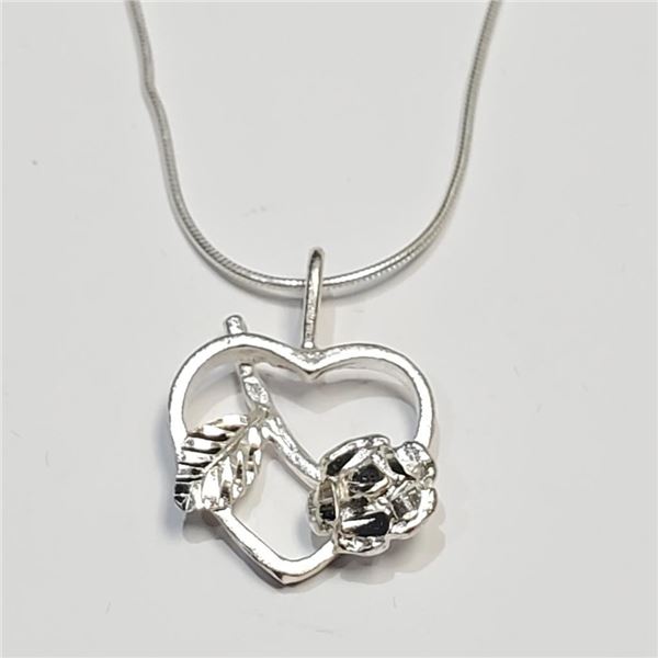 Silver Necklace (~Size 0) (~length 0 inches), Suggested Retail Value $80