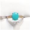 Image 1 : Silver Turquoise Ring (~Size 0) (~length 0 inches), Suggested Retail Value $160