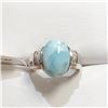 Image 1 : Silver Turquoise Ring (~Size 0) (~length 0 inches), Suggested Retail Value $200