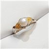 Image 2 : Silver Fresh Water Pearl Ring (~Size 0) (~length 0 inches), Suggested Retail Value $100