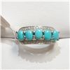Image 1 : Silver Turquoise Ring (~Size 0) (~length 0 inches), Suggested Retail Value $240