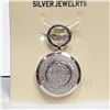Image 1 : Silver Cubic Zirconia Pendant (~Size 0) (~length 0 inches), Suggested Retail Value $60