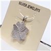 Image 3 : Silver Cubic Zirconia Pendant (~Size 0) (~length 0 inches), Suggested Retail Value $80