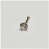 Image 1 : 14K Yellow Gold Cubic Zirconia Nose Pin (~Size 0) (~length 0 inches), Suggested Retail Value $160
