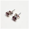 Image 2 : Silver Garnet Earrings (~Size 0) (~length 0 inches), Suggested Retail Value $80