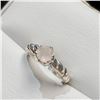 Image 3 : Silver Rose Quartz Ring (~Size 0) (~length 0 inches), Suggested Retail Value $80
