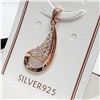 Image 3 : Silver Cubic Zirconia Pendant (~Size 0) (~length 0 inches), Suggested Retail Value $100