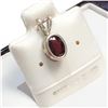 Image 2 : Silver Garnet Pendant (~Size 0) (~length 0 inches), Suggested Retail Value $60