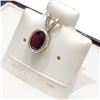 Image 3 : Silver Garnet Pendant (~Size 0) (~length 0 inches), Suggested Retail Value $60