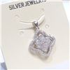 Image 2 : Silver Cubic Zirconia Pendant (~Size 0) (~length 0 inches), Suggested Retail Value $80