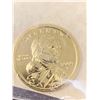 Image 1 : First Commemorative 24 Karat Plated 2000 Sacagawea US Dollar 2000 Coin