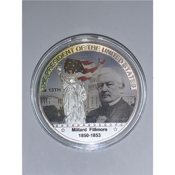 US President Milard filmore 1850-1853 presidential cased Coin