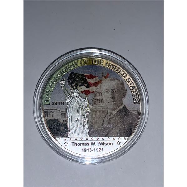 US President Thomas W. Wilson 1913-1921 presidential cased Coin