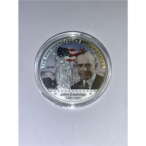 US President John Coolidge 1923-1929 presidential cased Coin
