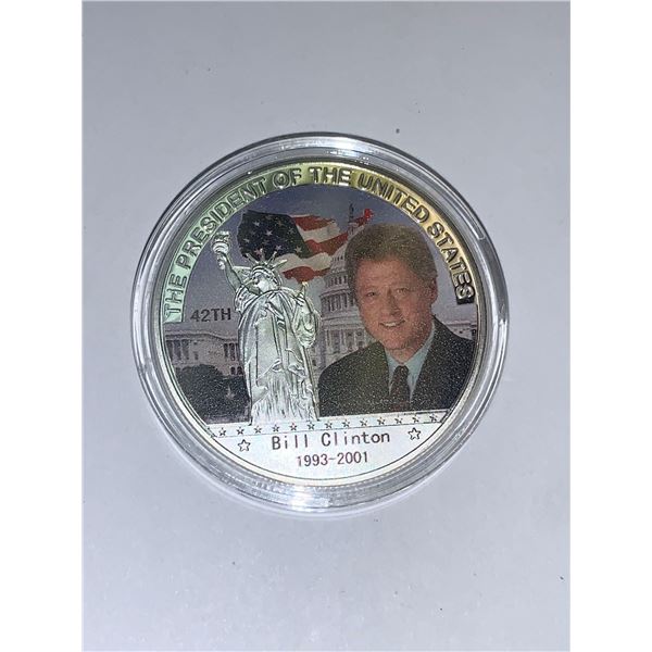 US President Bill Clinton 1993-2001 presidential cased Coin