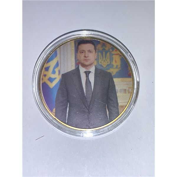 Volodymyr Zelenskyy Strong Love and Peace Coin