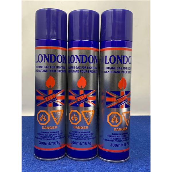 London Butane Gas 3 x 300ml