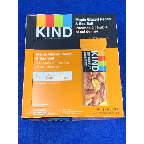 Maple Glazed Pecan & Sea Salt Kind Bars 12 x 40G