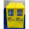 Image 1 : Lot Of 6 Flexible Straws 6 x 200