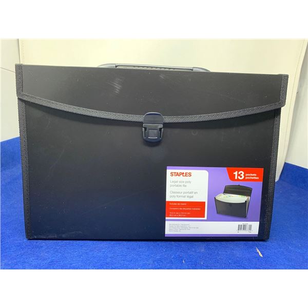 Staples Legal Size Poly Portable File (13 Pockets)