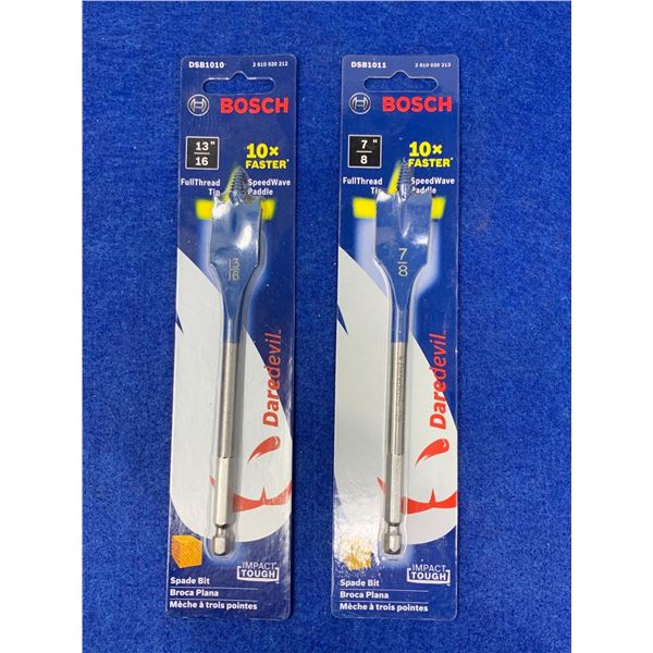 Bosch Spade Bit 7/8" & 13/16" Lot Of 2