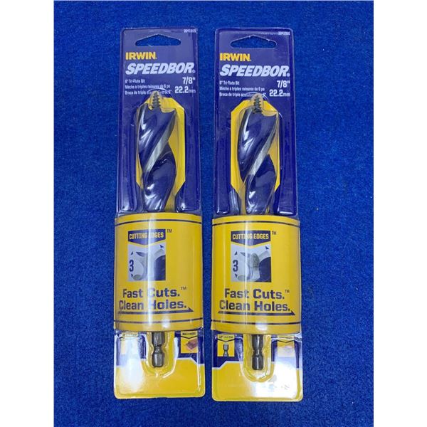 Irwin Speedbor 7/8" Lot Of 2