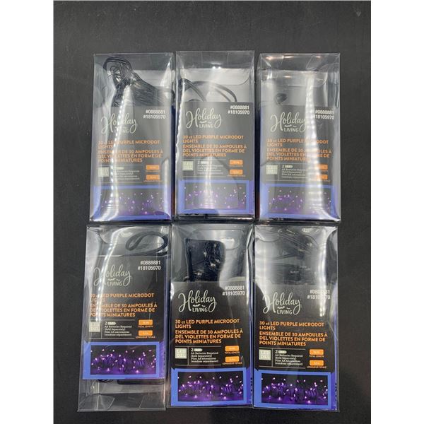 Holiday Living 30ct Purple Microdot Lights-Battery Operated (6 ct)