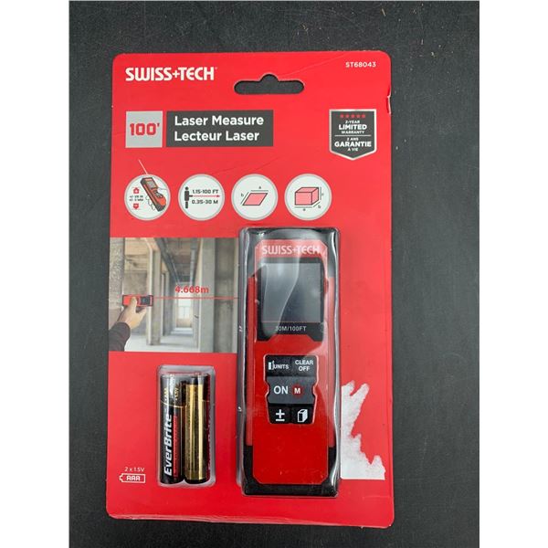 Swiss Tech 100ft Laser Measure