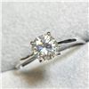 Image 2 : 10K Gold Moissanite Solitaire .70 Carat Ring size 6.5 Made in Canada -Appraised Value $1285.00