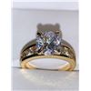 Image 2 : Double Bezel Set 1.0 Carat Solitaire Engagement & Wedding Band Set