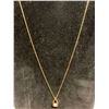 Image 2 : Tear Drop Brilliant Cut .75 Cart Solitaire Pendant with Chain