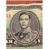 Image 3 : Vintage Canada King George VI 1937 Bank of Canada $1.00 Bill