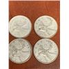 Image 1 : Vintage Canada King George VI Sequential Set of Silver Quarters 1949-1952