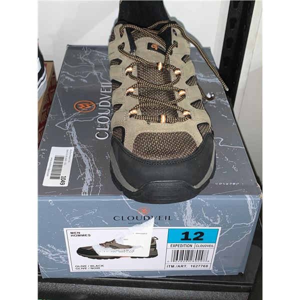 Cloudveil | Men's Expedition Hiker Shoes | Olive & Black | Size 12