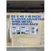 Image 3 : 82" x 48" x 18" 6 layer adjustable wire metal shelving rack